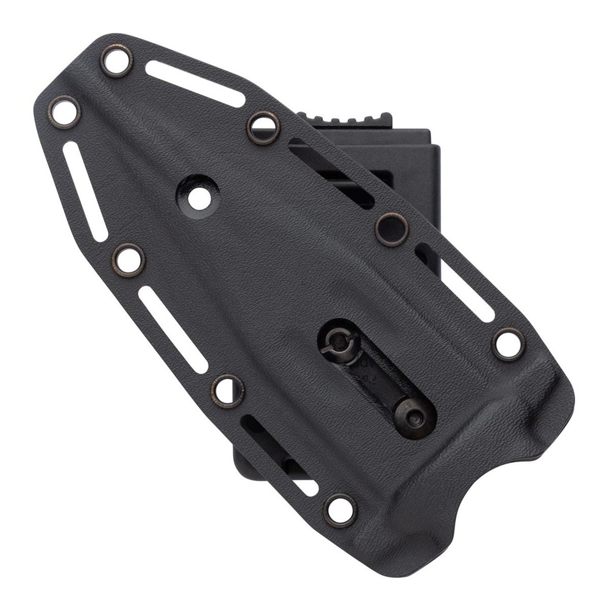 SOG Knives Seal FX 4.30in Fixed Clip Point Part Serrated Black Cerakote CPM