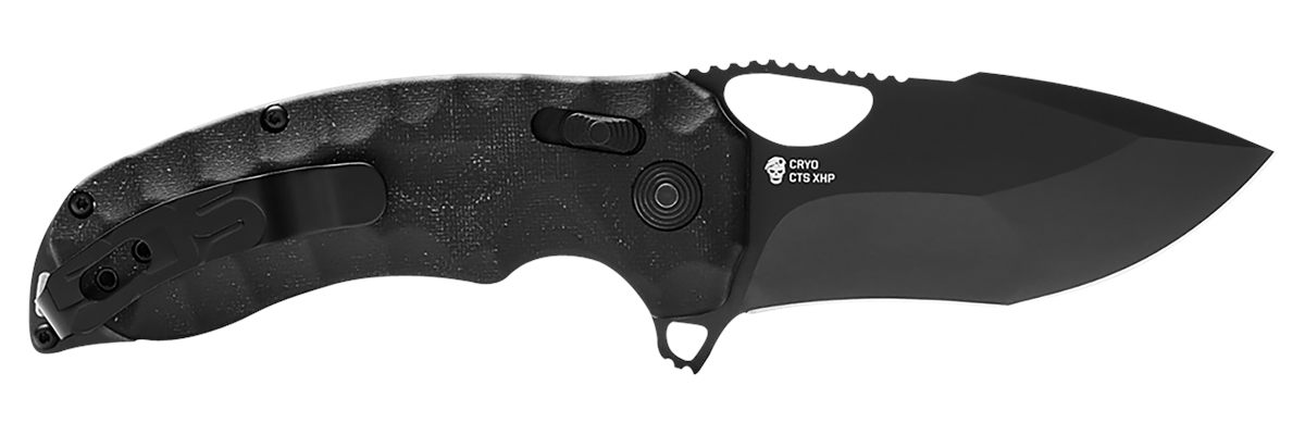 SOG Knives Kiku XR 3.03in Folding Tanto Plain Satin CTS XHP Steel Blade Dee