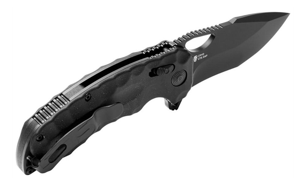 SOG Knives Kiku XR 3.03in Folding Tanto Plain Satin CTS XHP Steel Blade Dee view 4