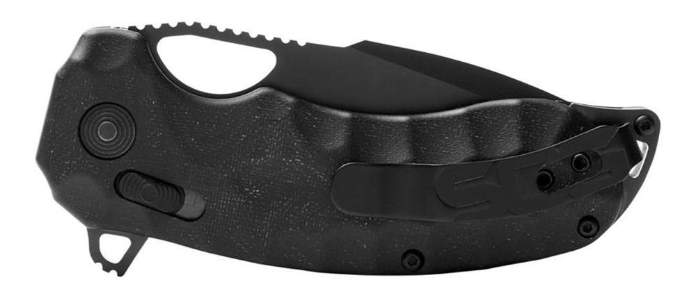 SOG Knives Kiku XR 3.03in Folding Tanto Plain Satin CTS XHP Steel Blade Dee view 6