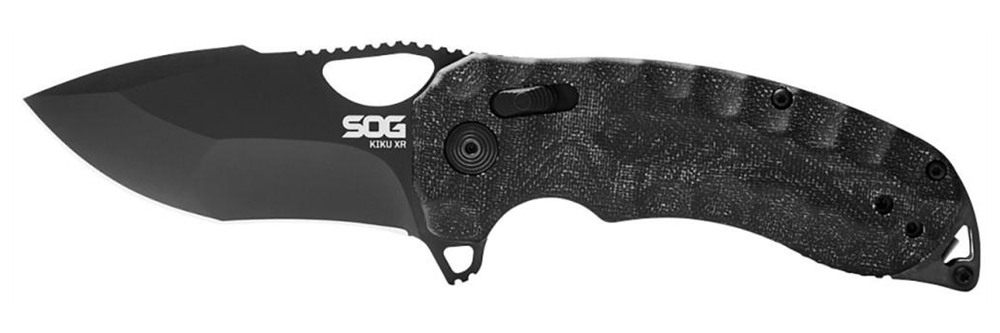 SOG Knives Kiku XR 3.03in Folding Tanto Plain Satin CTS XHP Steel Blade Dee view 7