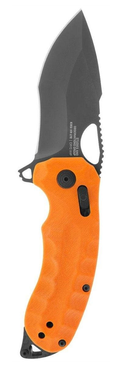 Sog Specialty Knives Kiku XR LTE 3.02in Folding Tanto Plain Cryo CTS XHP Bl view 5