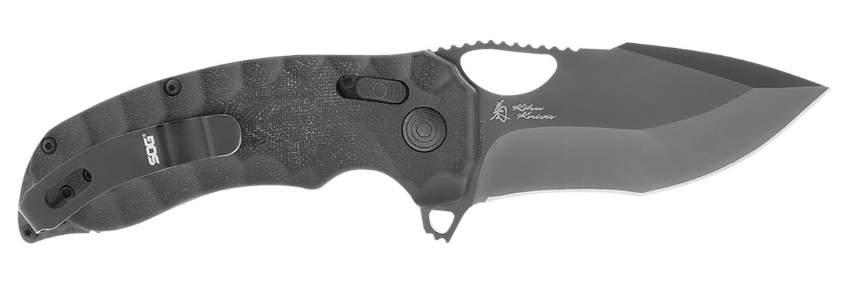 SOG Knives Kiku XR LTE 3.02in Folding Tanto Plain Cryo CTS XHP Blade Deep T