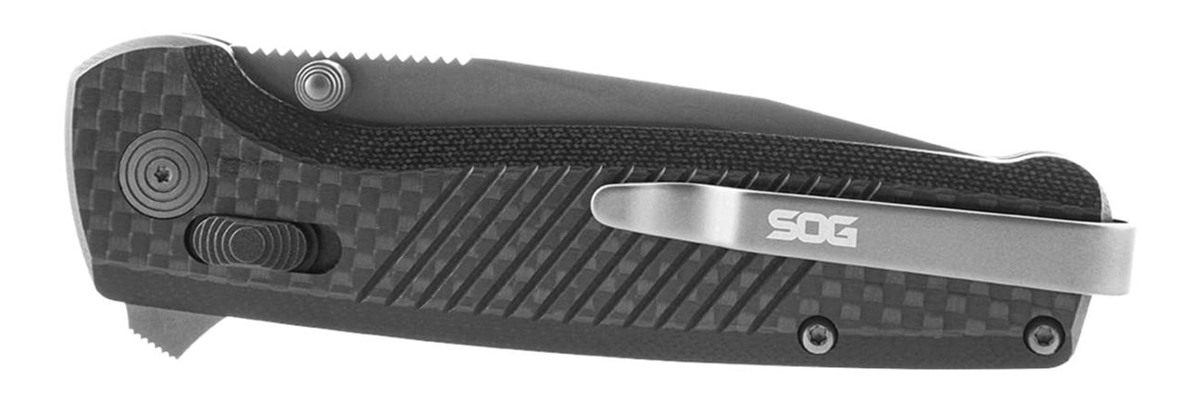 Sog Specialty Knives Terminus XR LTE Folding Knife 2.95in Blade Black and G view 3