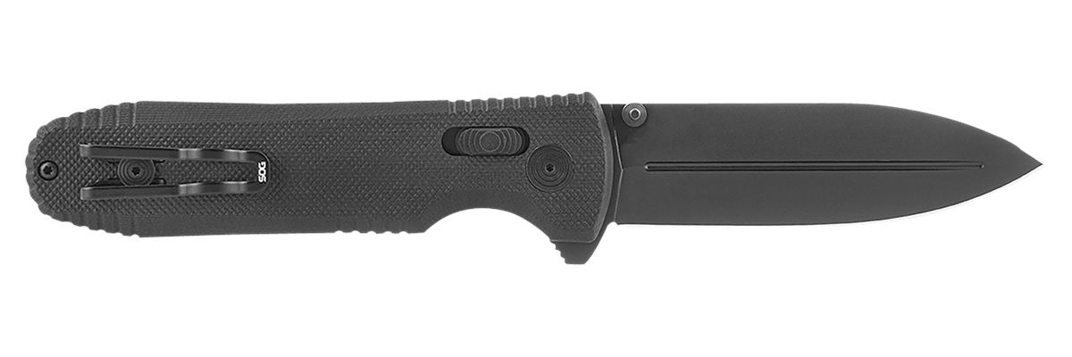 SOG Knives Pentagon XR LTE 3.60in Folding Spear Point Graphite TiNi Cryo CT
