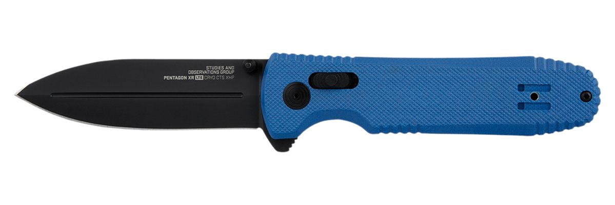 SOG Knives Pentagon XR LTE 3.60in Folding Spear Point TiNi Cryo CTS XHP Bla