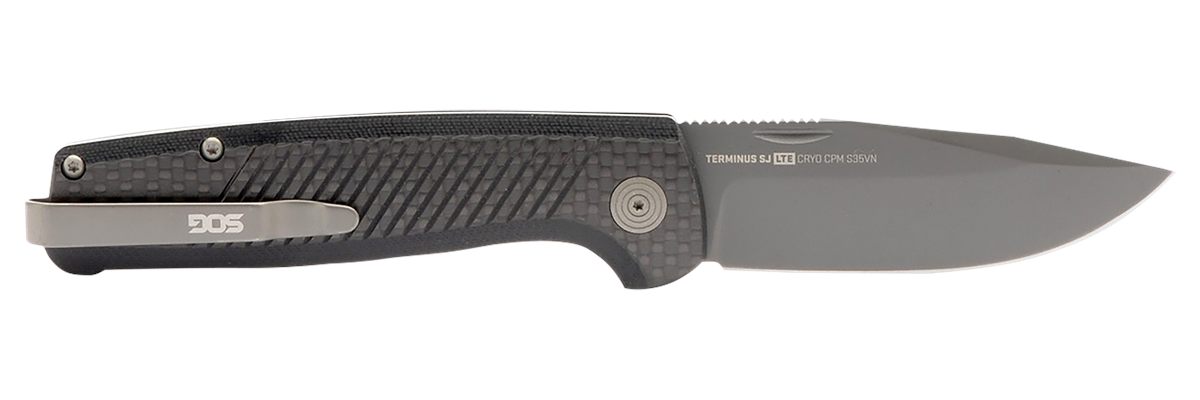 SOG Knives Terminus SJ LTE 2.90in Folding Plain Black TiNi S35VN SS Blade