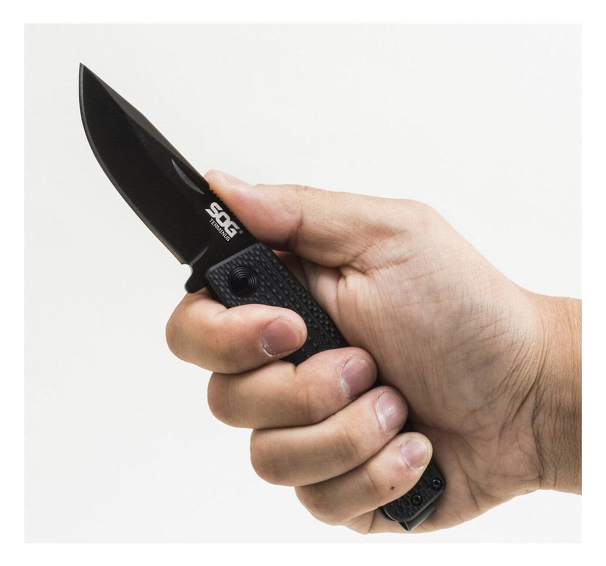 SOG Knives Terminus SJ LTE 2.90in Folding Plain Gold TiNi S35VN SS Blade, G