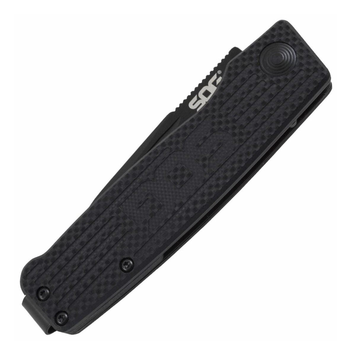 SOG Knives Terminus SJ LTE 2.90in Folding Plain Gold TiNi S35VN SS Blade, G view 3