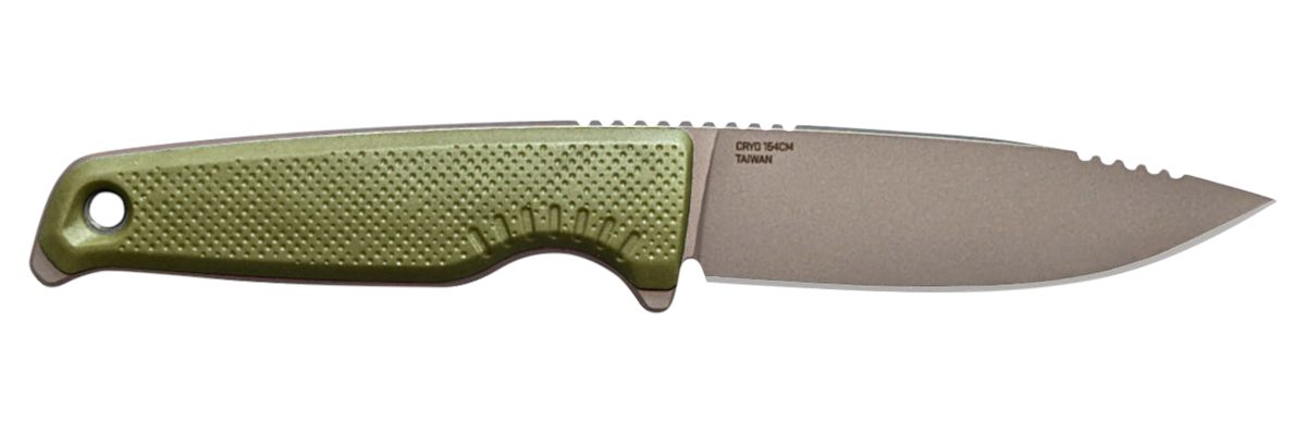SOG Knives Altair FX 3.40in Fixed Plain Satin TiNi Cryo CPM 154 SS Blade/ F
