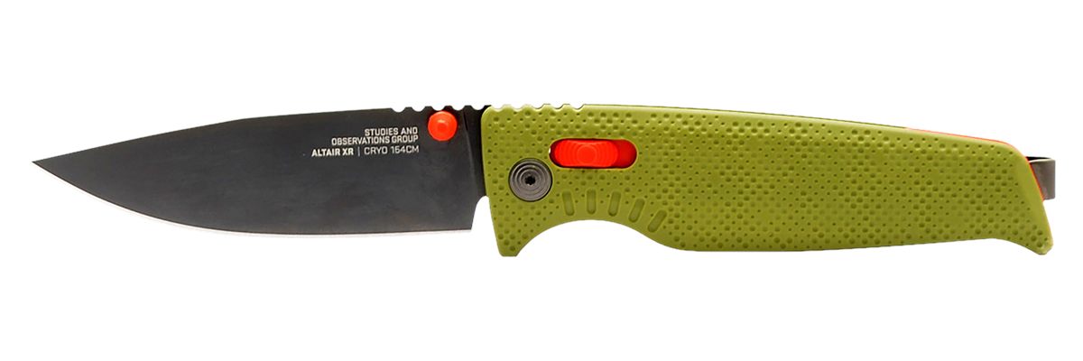 SOG Knives Altair XR 3.20in Folding Plain Bead Blasted Cryo CPM 154 SS Blad