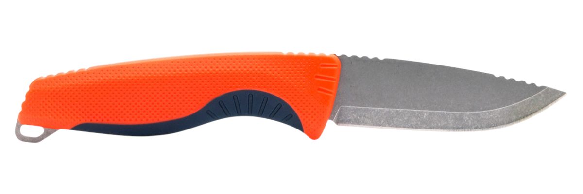 SOG Knives Aegis FX 3.70in Fixed Drop Point Plain Satin 4116 Krupp SS Blade