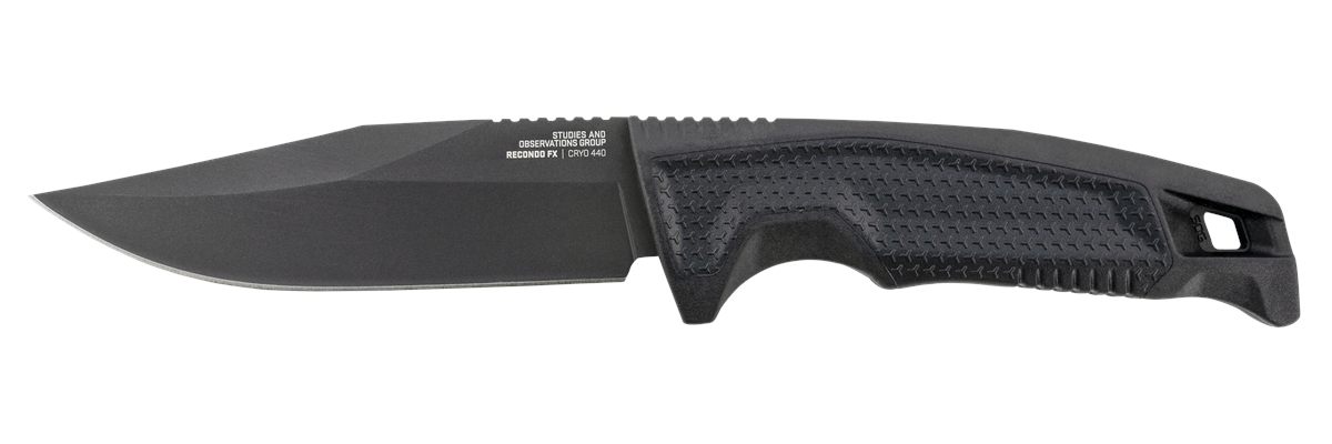 SOG Knives Recondo FX 4.60in Fixed Plain Satin TiNi Full Tang Cryo 440C SS