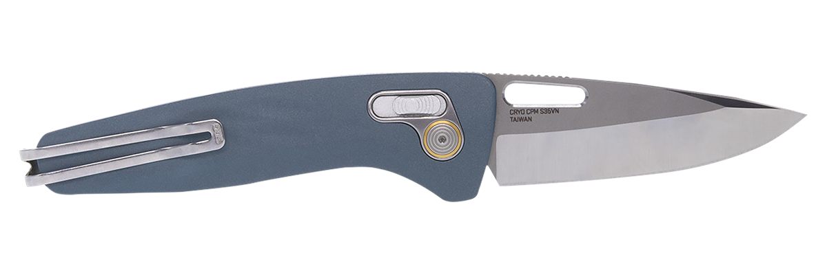 SOG Knives One-Zero XR 3.10in Folding Plain Satin/Polished Cryo CPM S35VN S