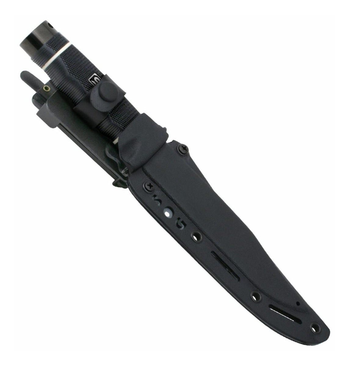 SOG Knives Tech Bowie 6.40in Fixed Plain Clip Point Black Hardcased TiNi AU view 2