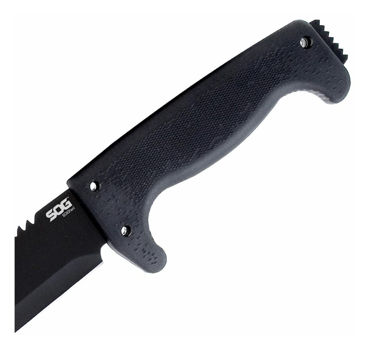 SOG Knives 13in Black Powder Coated 3 Cr13 MoV SS Blade Kraton Handle 19in