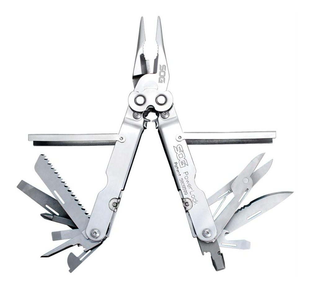 SOG Knives PowerLock Polished 420 Stainless Steel 7in Long Includes Sheath view 3