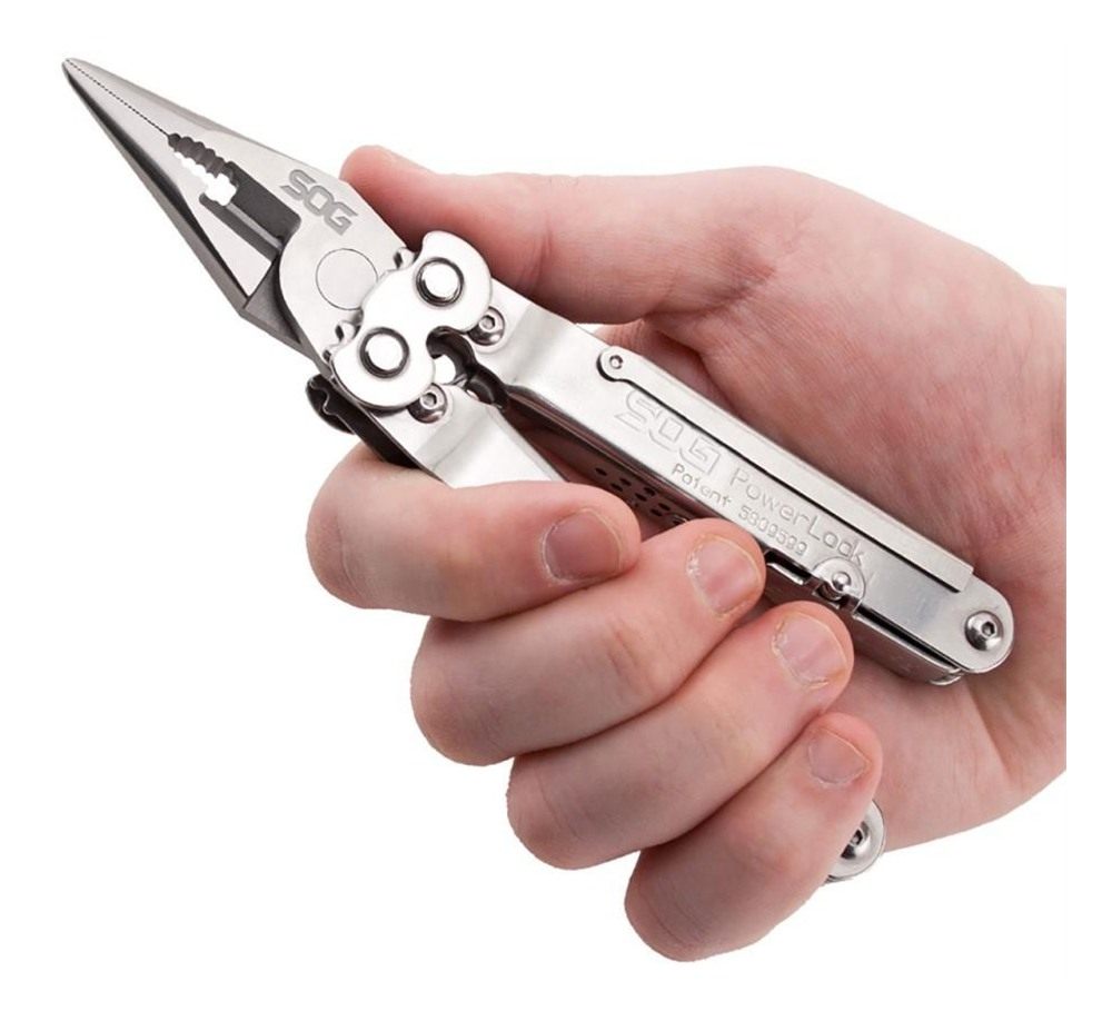 SOG Knives PowerLock Polished 420 Stainless Steel 7in Long Includes Sheath view 5