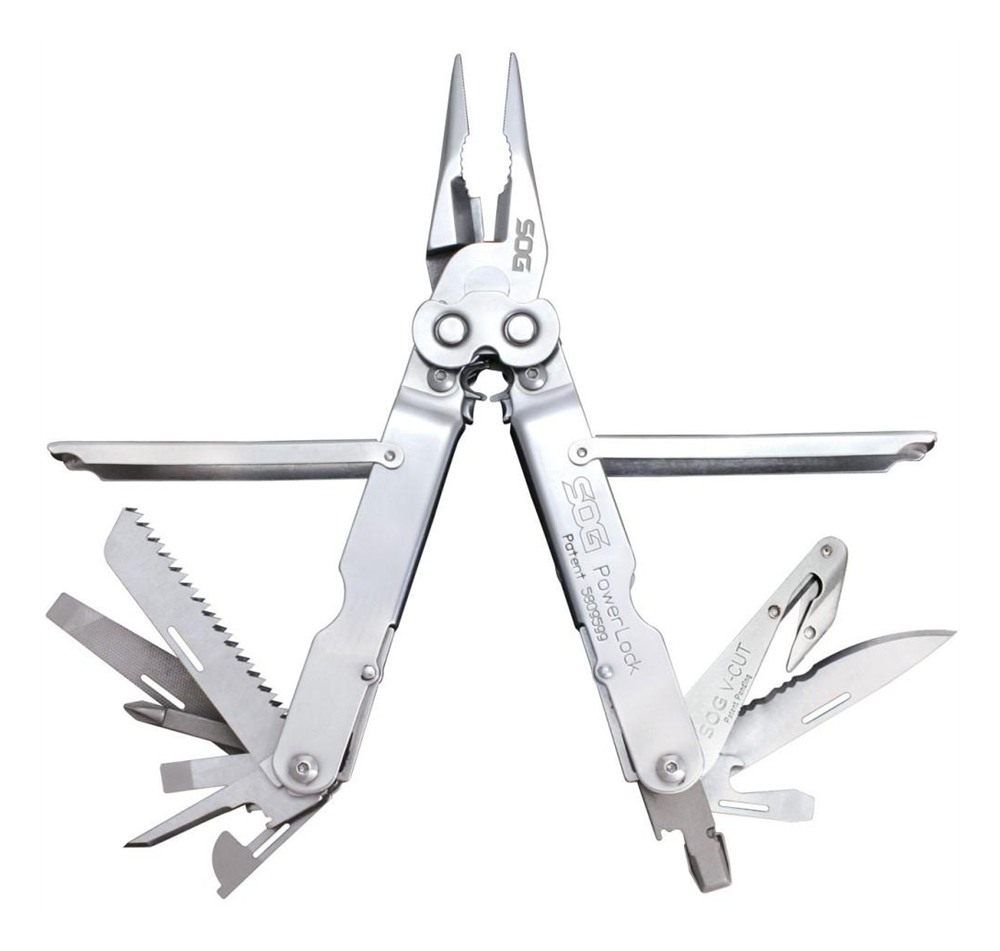 SOG Knives PowerLock V-Cutter Polished 420 Stainless Steel 7in Long Include view 3