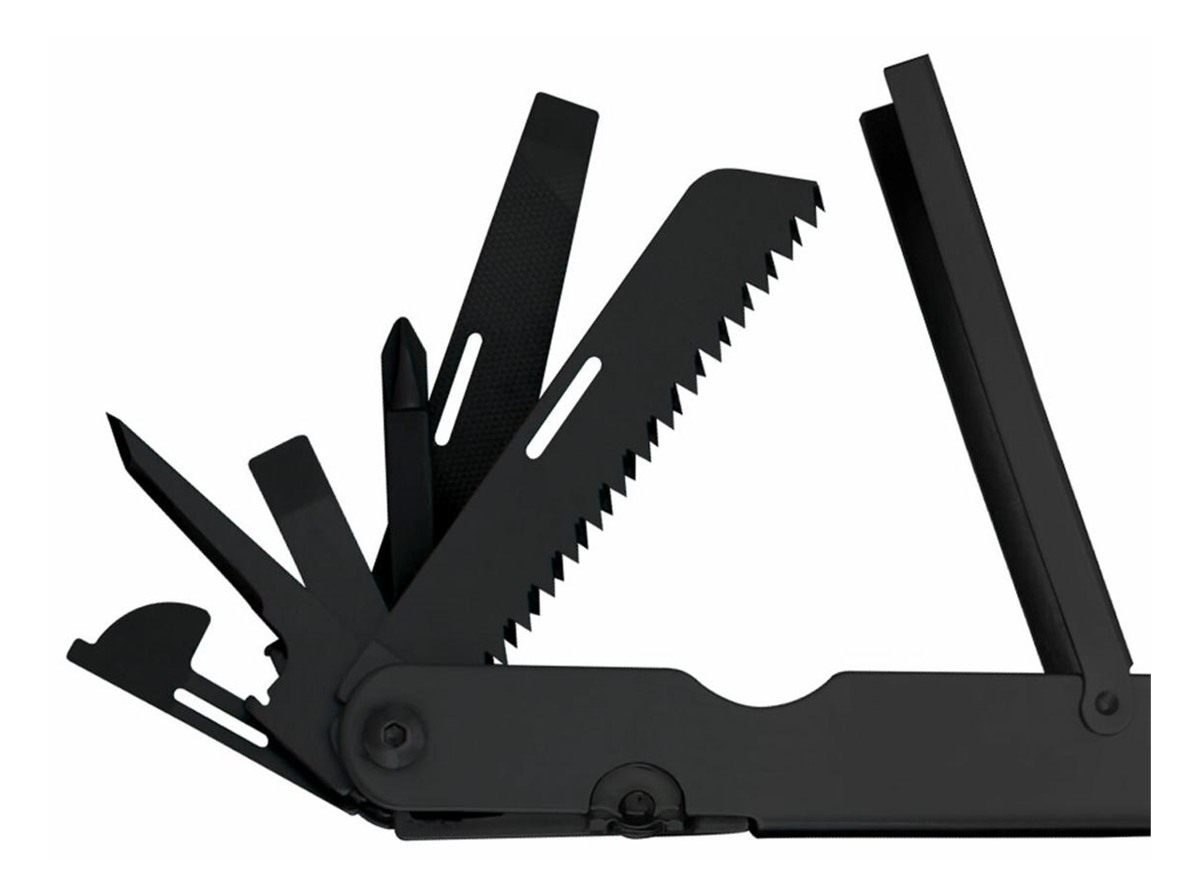 SOG Knives Powerlock Black Oxide 420 Stainless Steel 7in Long Features 18 T view 5