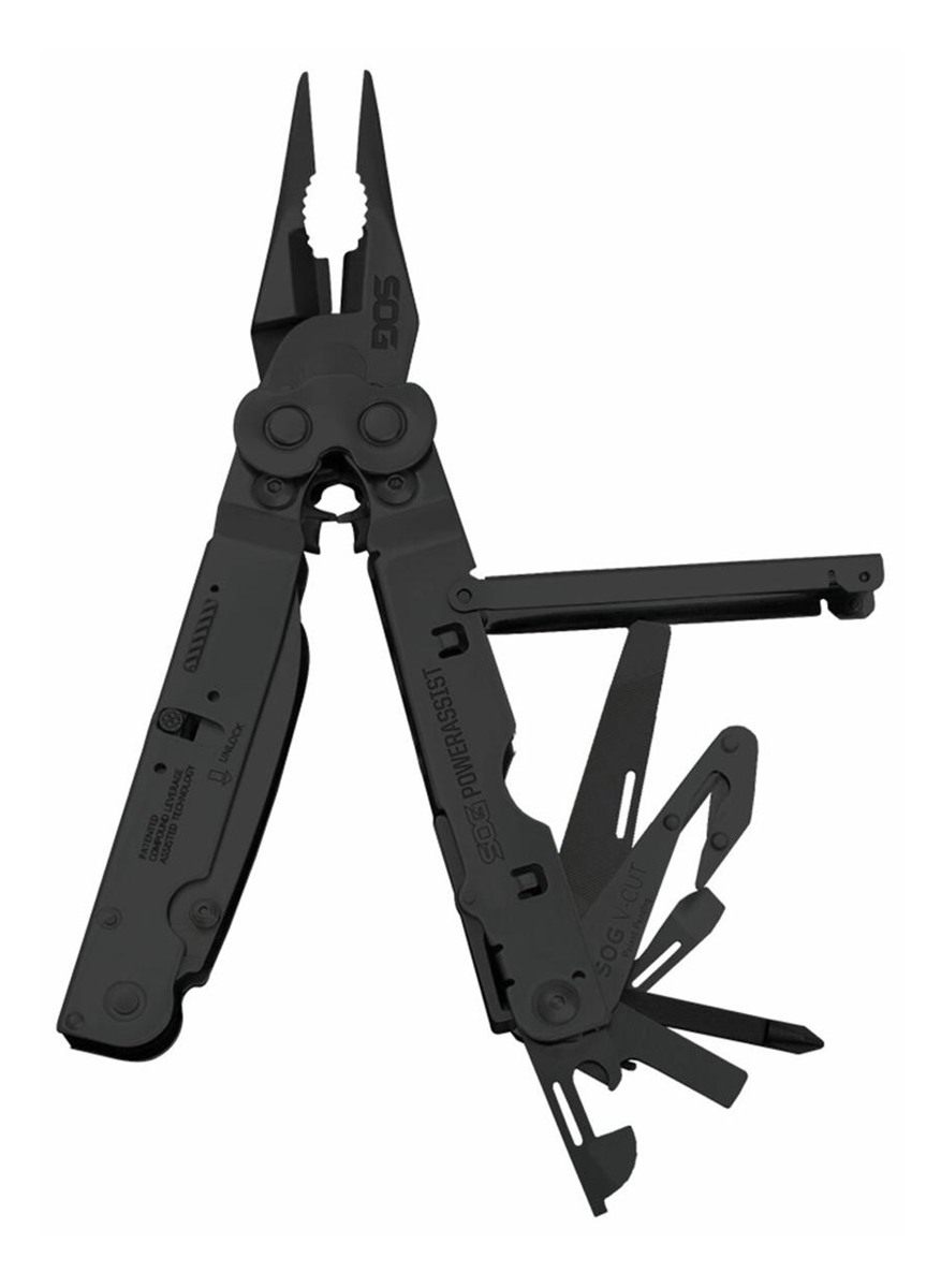 SOG Knives Tools PowerAssist Black Oxide 420 Stainless Steel 7in Long Featu view 6