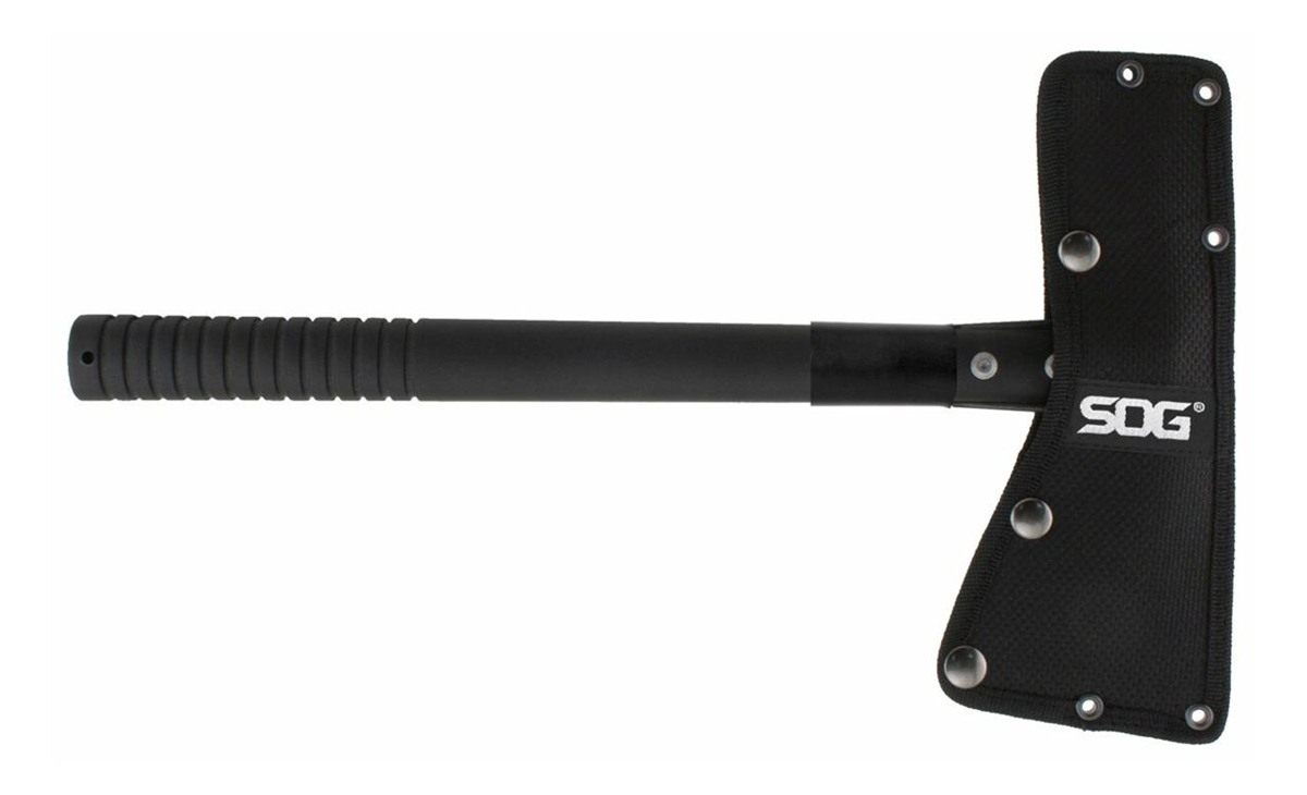 SOG Knives Tactical 2.75in Blade 420HC SS Black Side Hammer Checkering GRN view 5