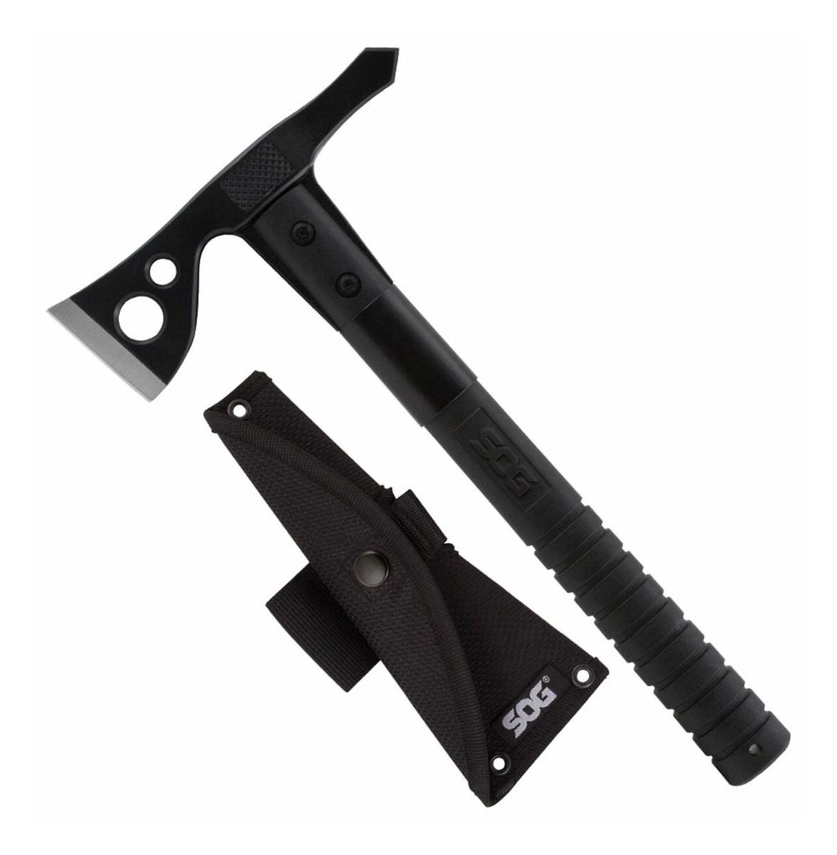 SOG Knives FastHawk 2in Blade 420HC SS Black Side Hammer Checkering w/SOG G view 3