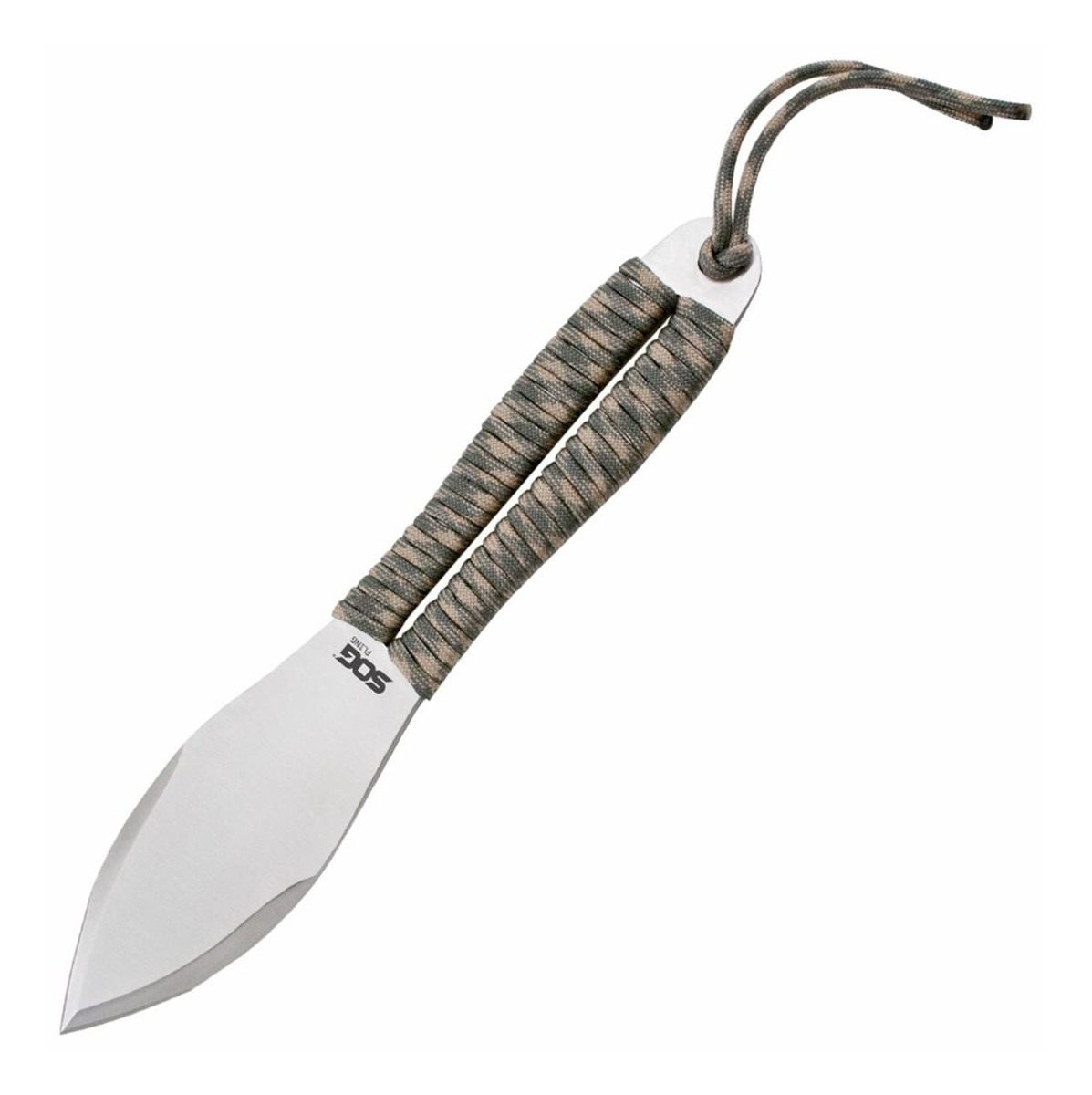 Sog Specialty Knives Fling Throwing 2.8in Blade Green and Tan Paracord Wrap view 3