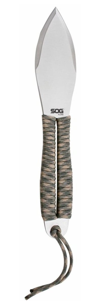 Sog Specialty Knives Fling Throwing 2.8in Blade Green and Tan Paracord Wrap view 5