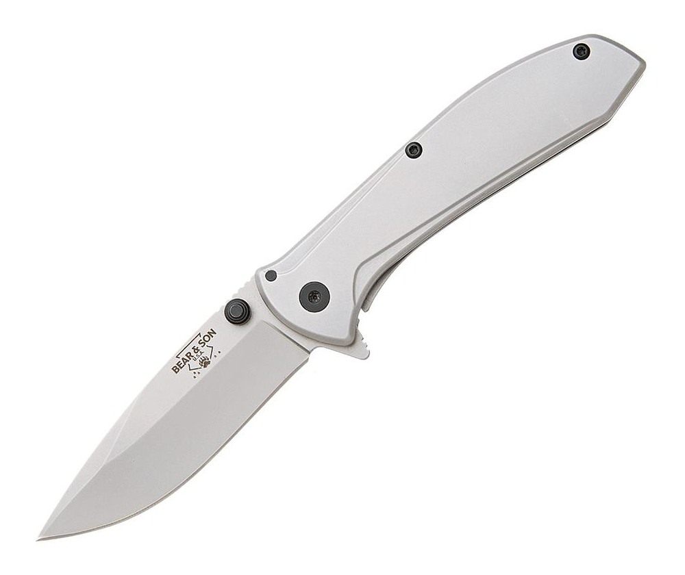 Bear Son Cutlery Framelock Assisted Opener Folding Knife 2-7/8in Drop Point view 2