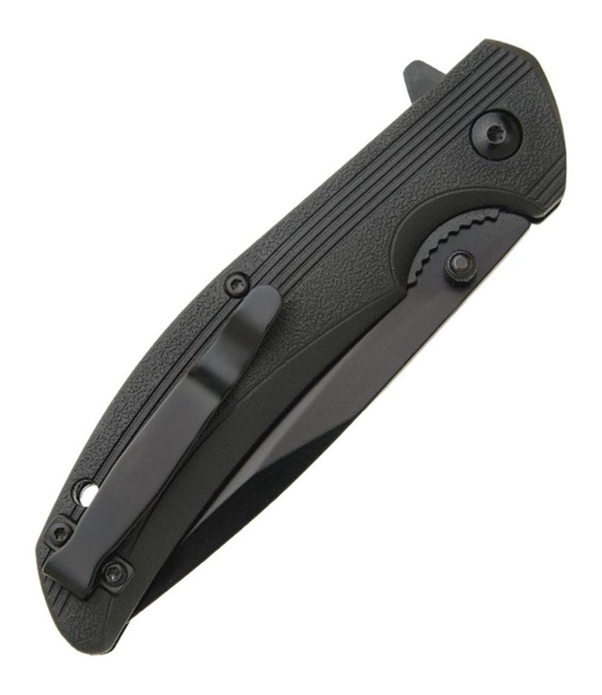 Bear Son Cutlery Sideliner Folding Knife 3/4in Drop Point Blade Black Zytel view 2