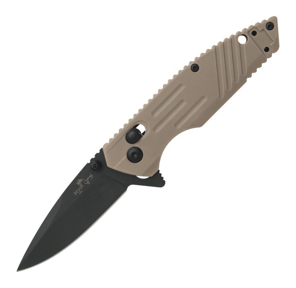 Bear Son Cutlery Zytel Slide Lock Folding Knife 2-3/4in Drop Point Desert S