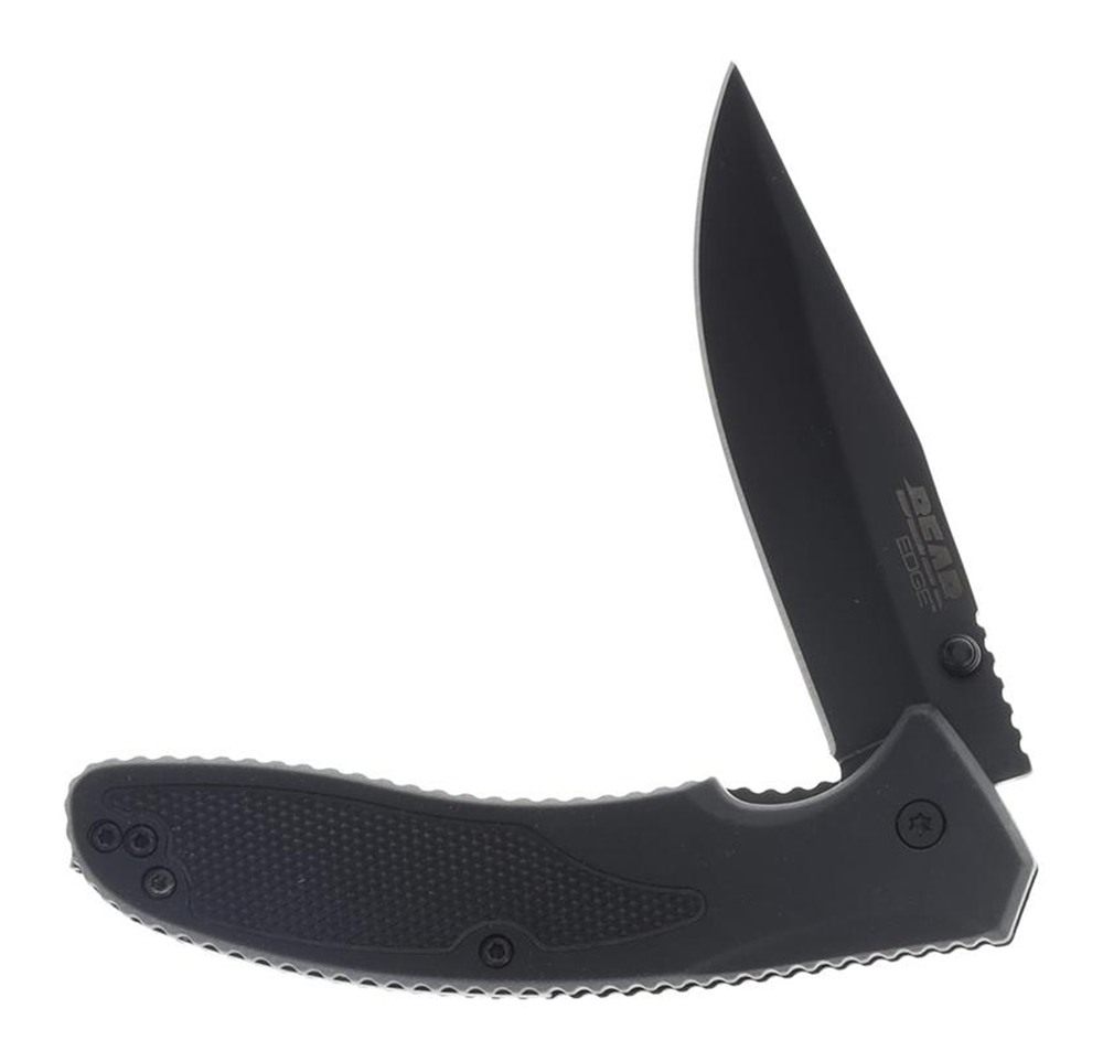 Bear Son Cutlery Sideliner Folding Knife 3-1/2in Clip Point Blade Black view 2