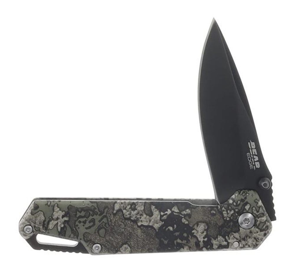 Bear Son Cutlery Edge Folding Knife 3in Drop Point Blade Truetimber Strata view 4