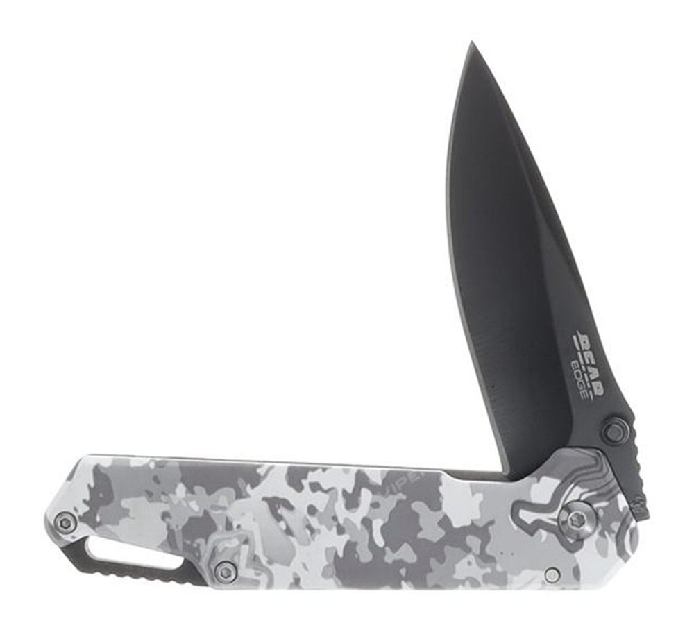 Bear Son Cutlery Edge Folding Knife 3in Drop Point Blade Truetimber White V view 5