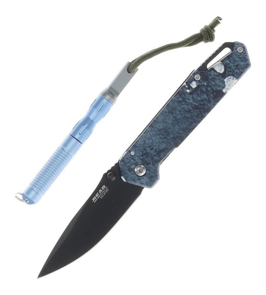 Bear Son Cutlery Edge Folding Knife 3in Drop Point Blade Truetimber Rift view 2