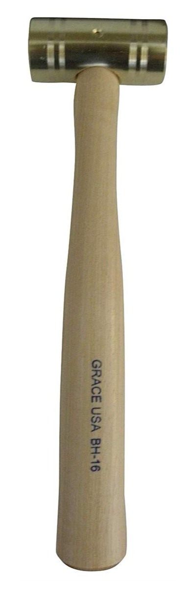 Grace USA 16 Ounce Brass Hammer, Gunsmith Tools Accessories, Care, Woodwork