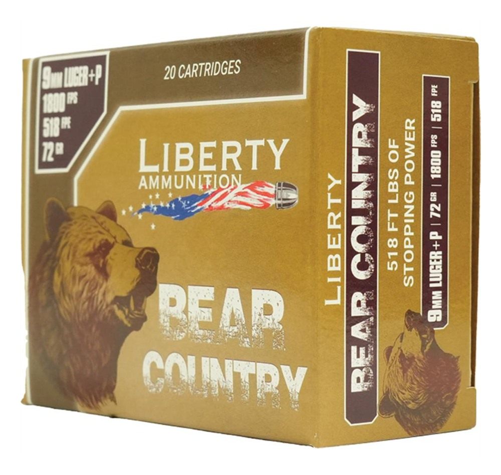 Liberty Ammunition Bear Country Handgun 9mm(+P) 72gr Solid 1850 fps 20/cts view 2