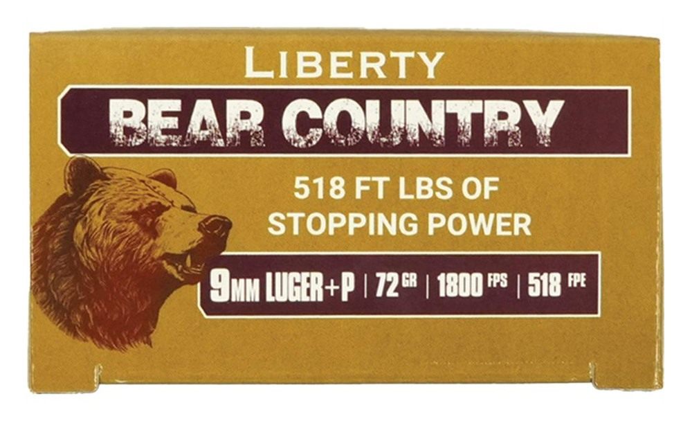 Liberty Ammunition Bear Country Handgun 9mm(+P) 72gr Solid 1850 fps 20/cts view 4