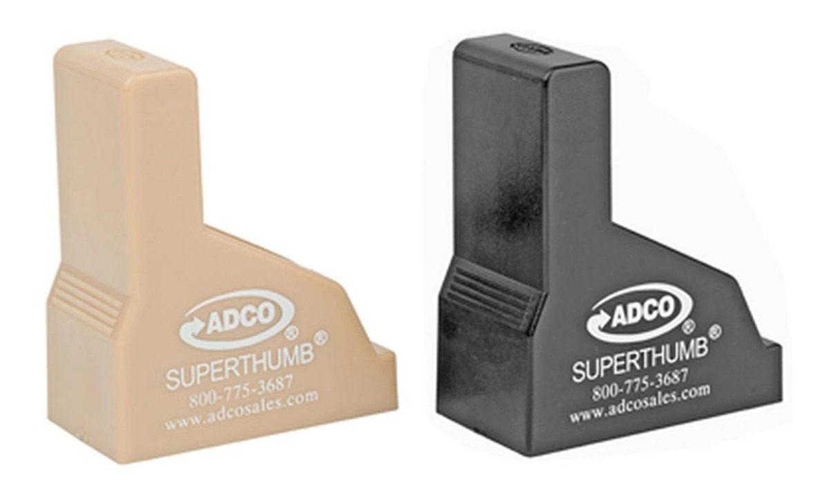 Adco Super Thumb Mag Loader/unloader 2/ct Black and Tan