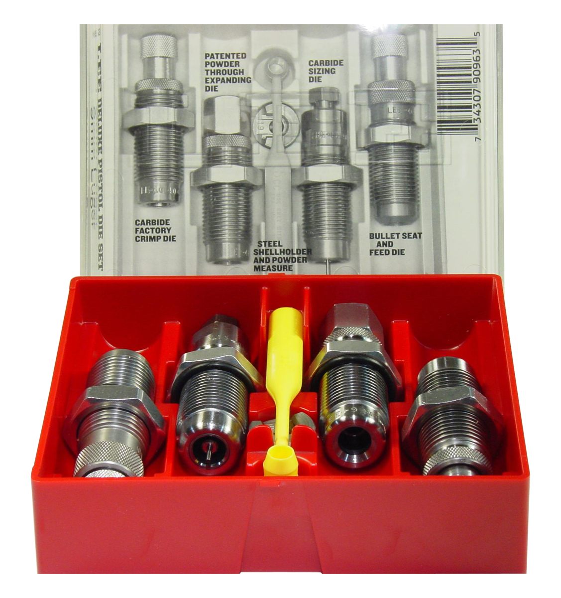 Lee Precision ENG 90447 380ACP Deluxe 4-Die Set, Black