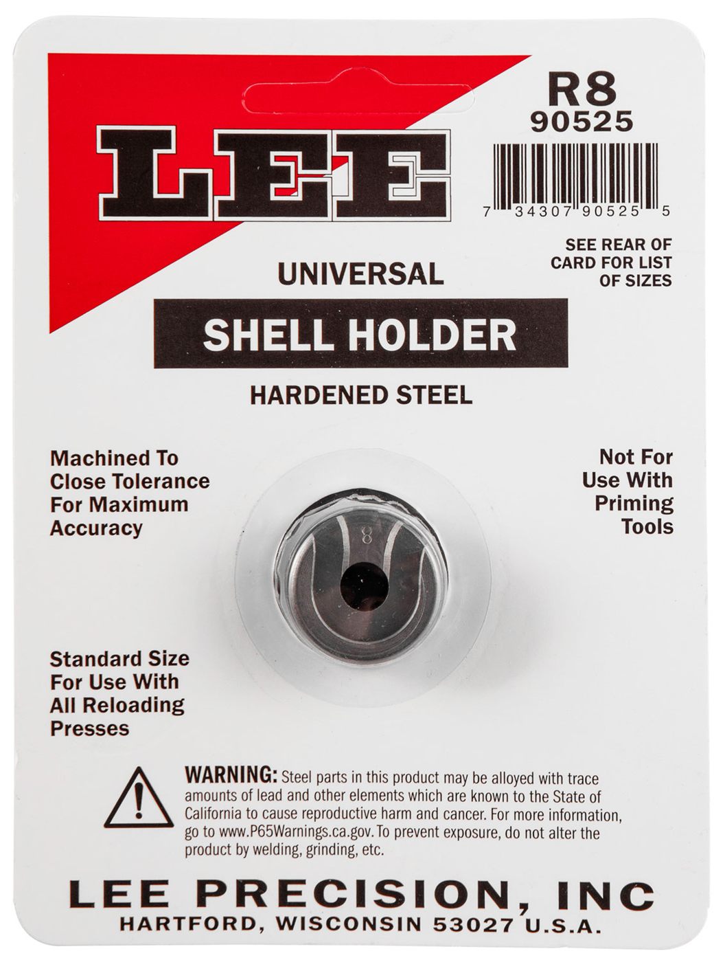 LEE PRECISION R8 Shell Holder