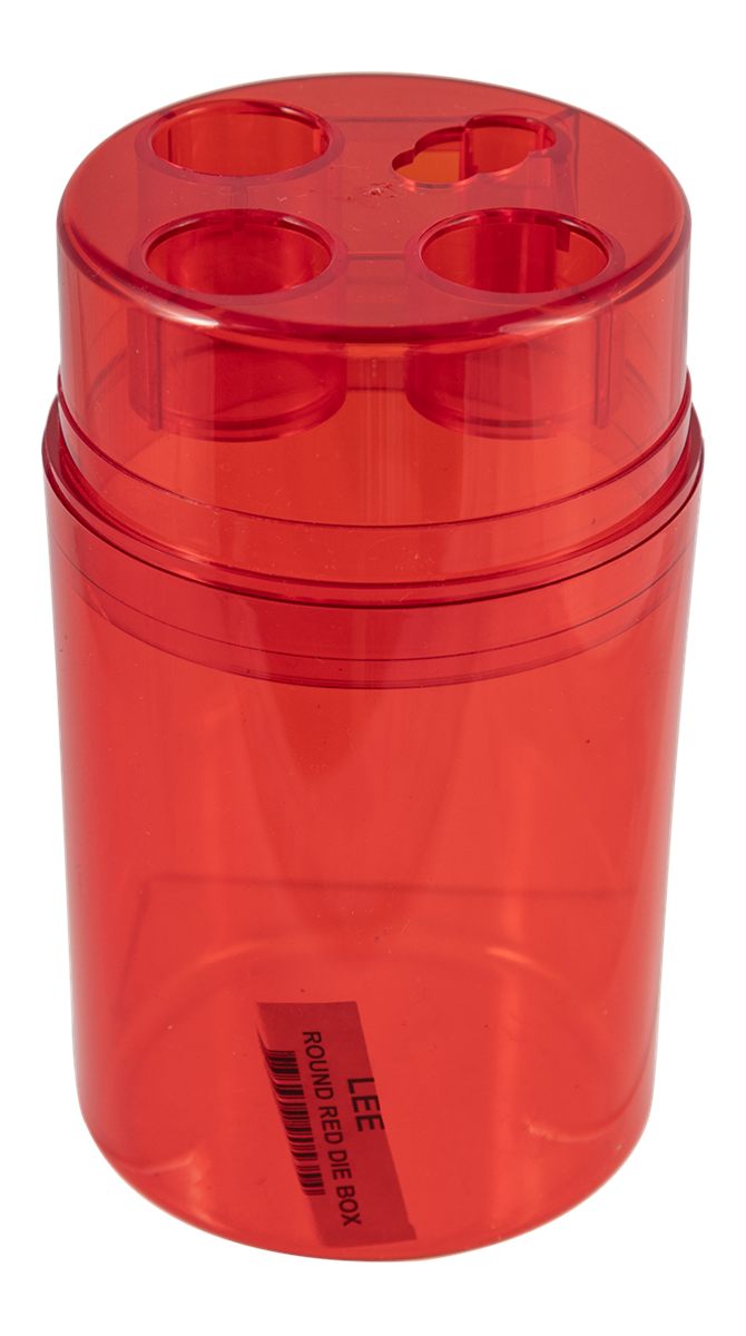 Lee Precision 90535 Die Box Red Multi-Caliber Plastic Capacity 3