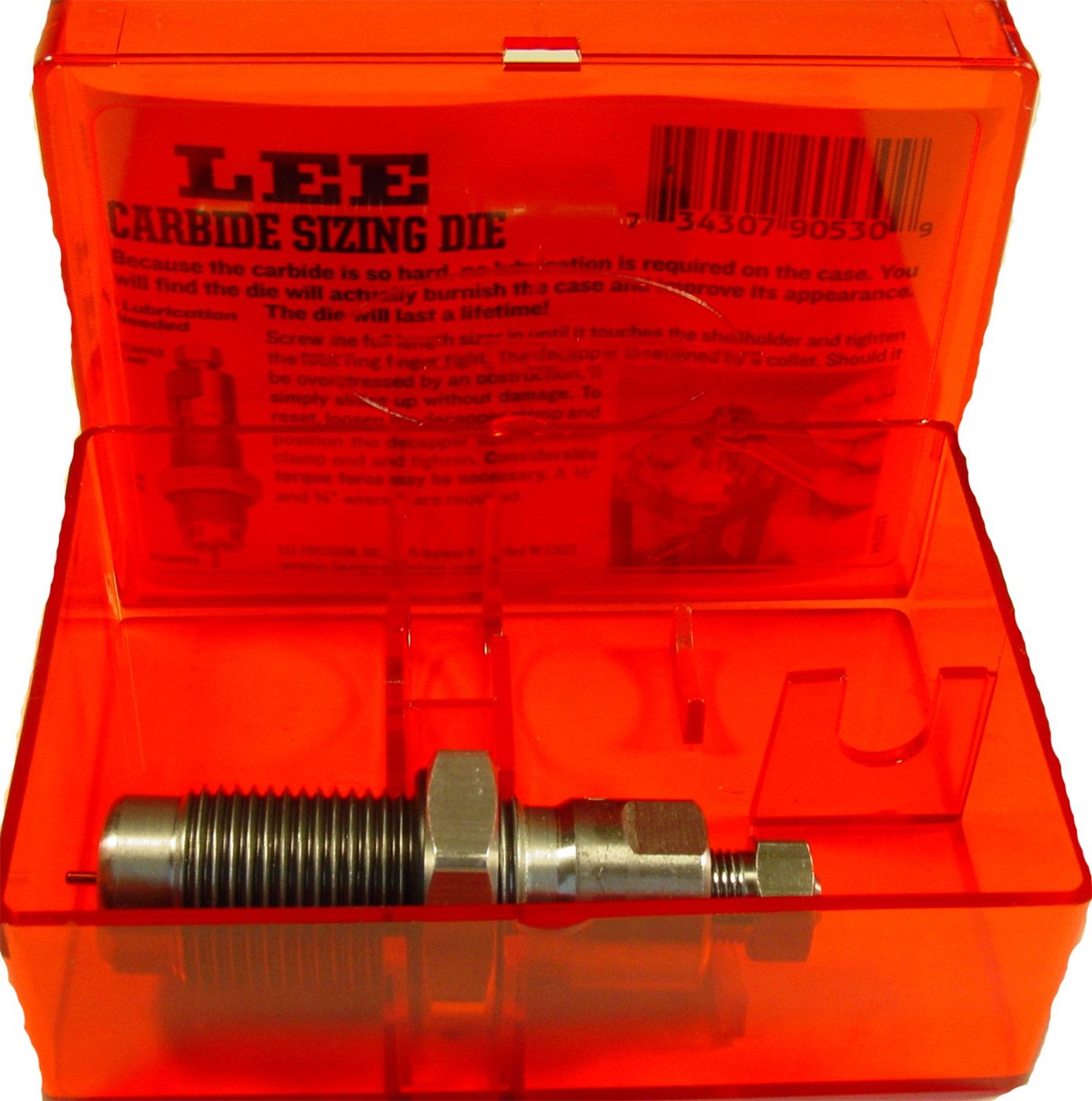 LEE PRECISION 90621, Carbide Sizer Die, 32 ACP