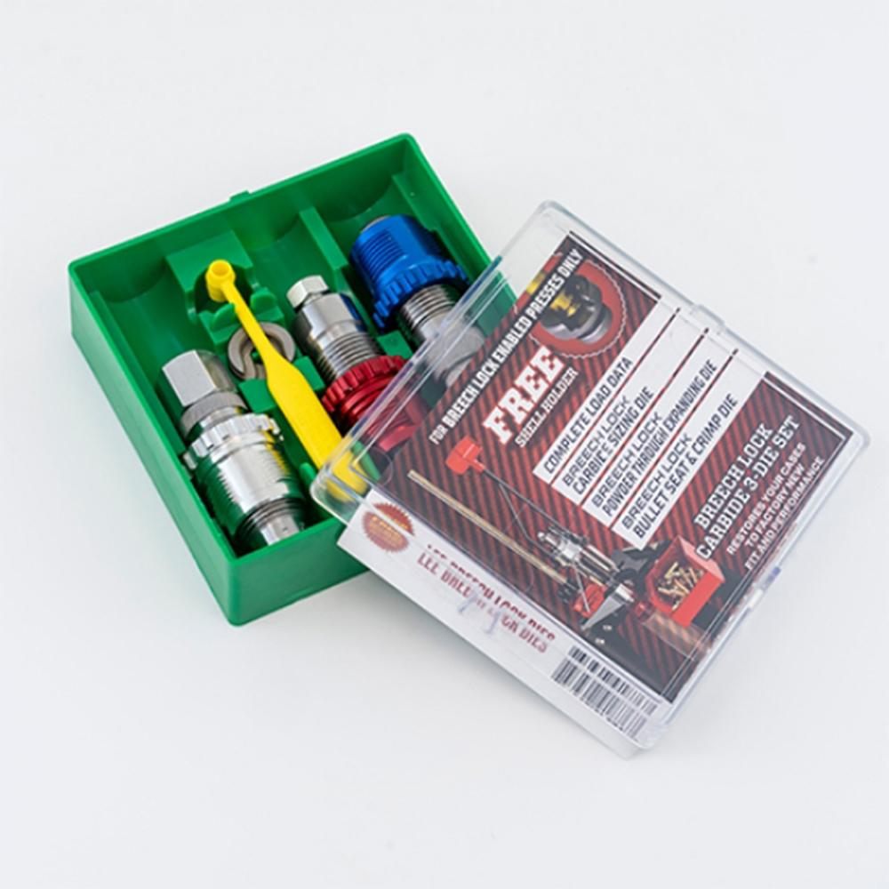 Lee Precision 91879: 38 Auto/Super Breech Lock Bushnell Carbide 3 Die Set view 2