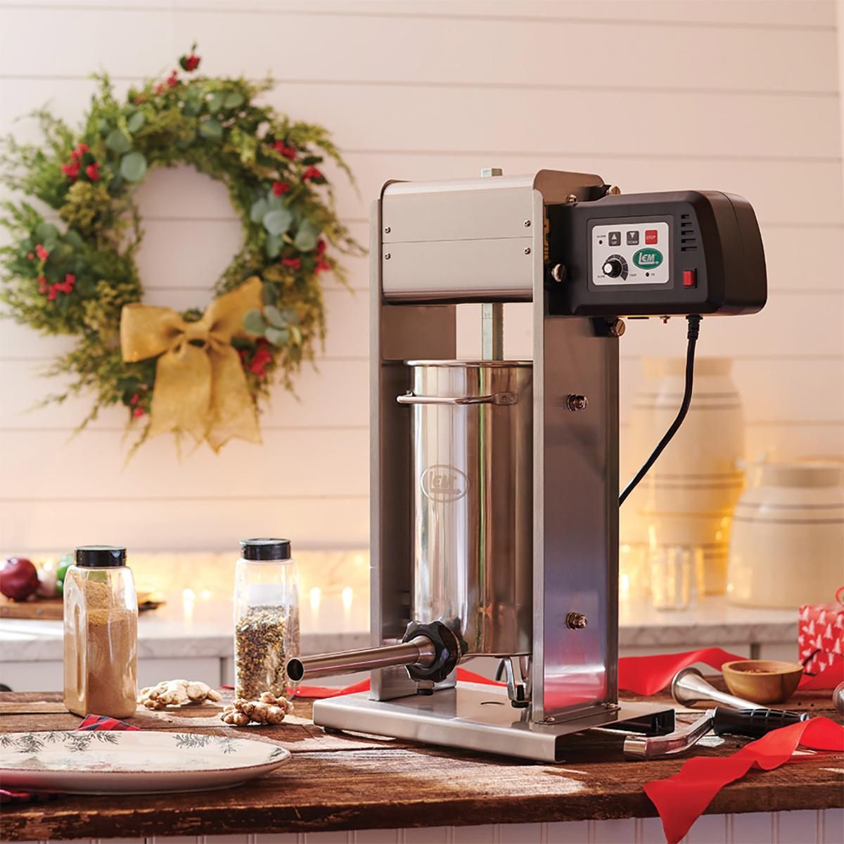 LEM Products Big Bite Motorized Sausage Stuffers - 20 lb. view 2
