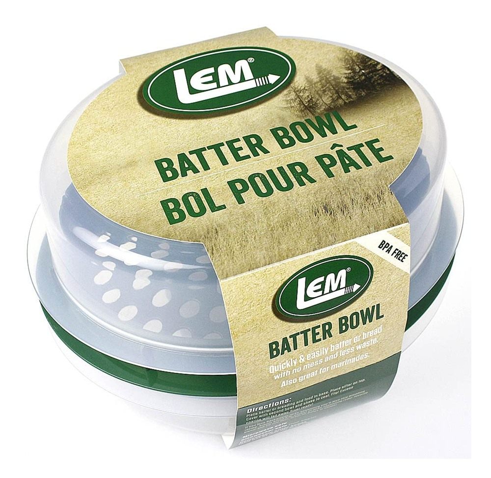 LEM Products Batter Bowl, Translucent and Green