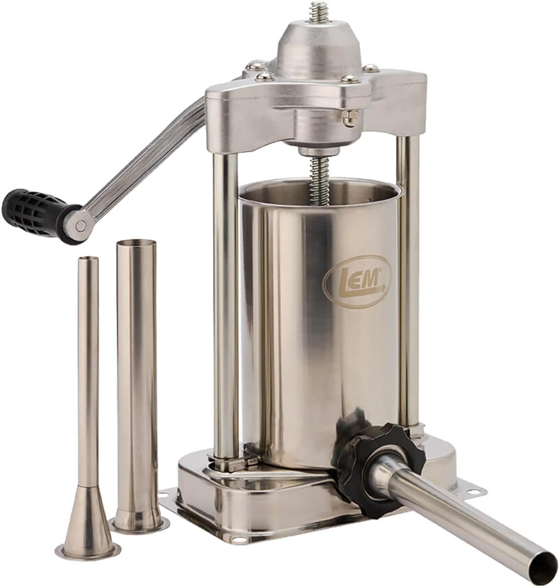 LEM Products Mighty Bite Vertical Stainless Steel 5 Pound Capacity Sausage view 4