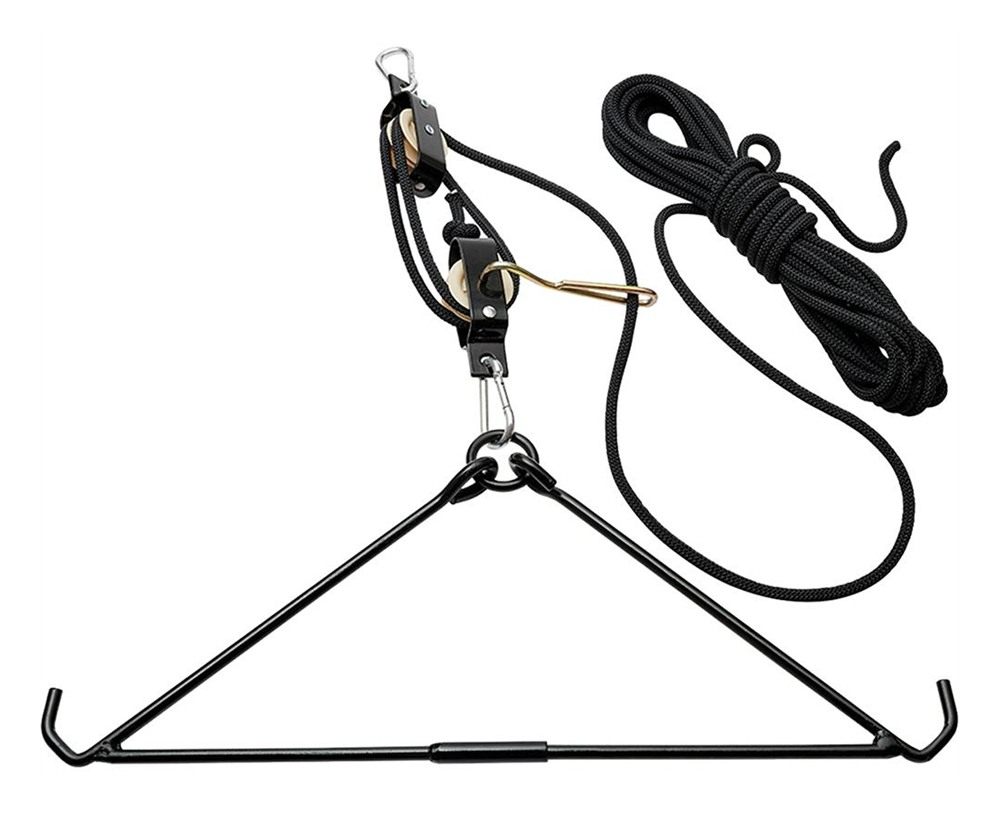 LEM Products Collapsible Gambrel with Rope Hoist view 2