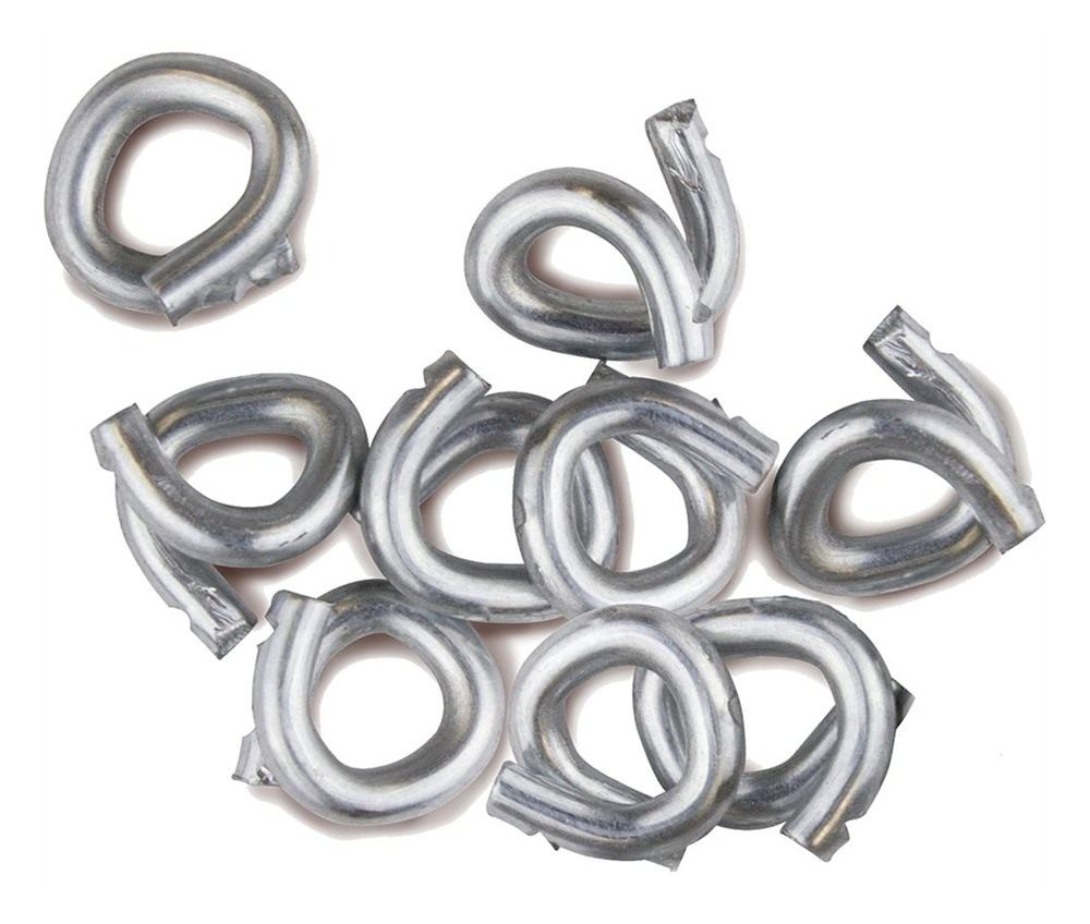 LEM Products Hog Rings, 1/2in, 100 Galvanized Steel view 2
